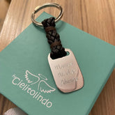 BRUNO - llavero personalizable medalla plata 22x33mm